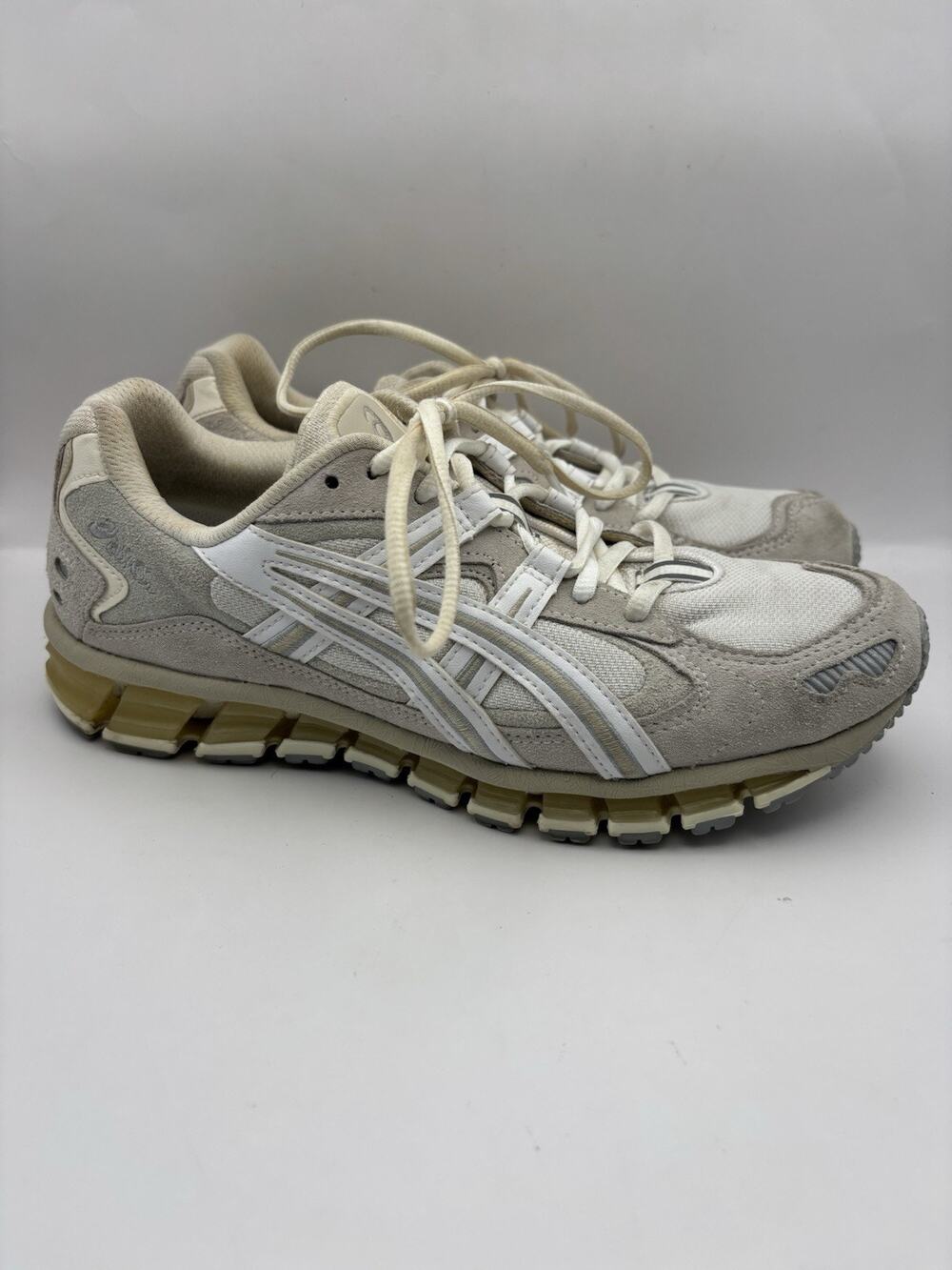 ASICS Gel Kayano 5 360 White Cream Sneakers Women Size 9.5